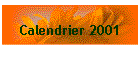 Calendrier 2001